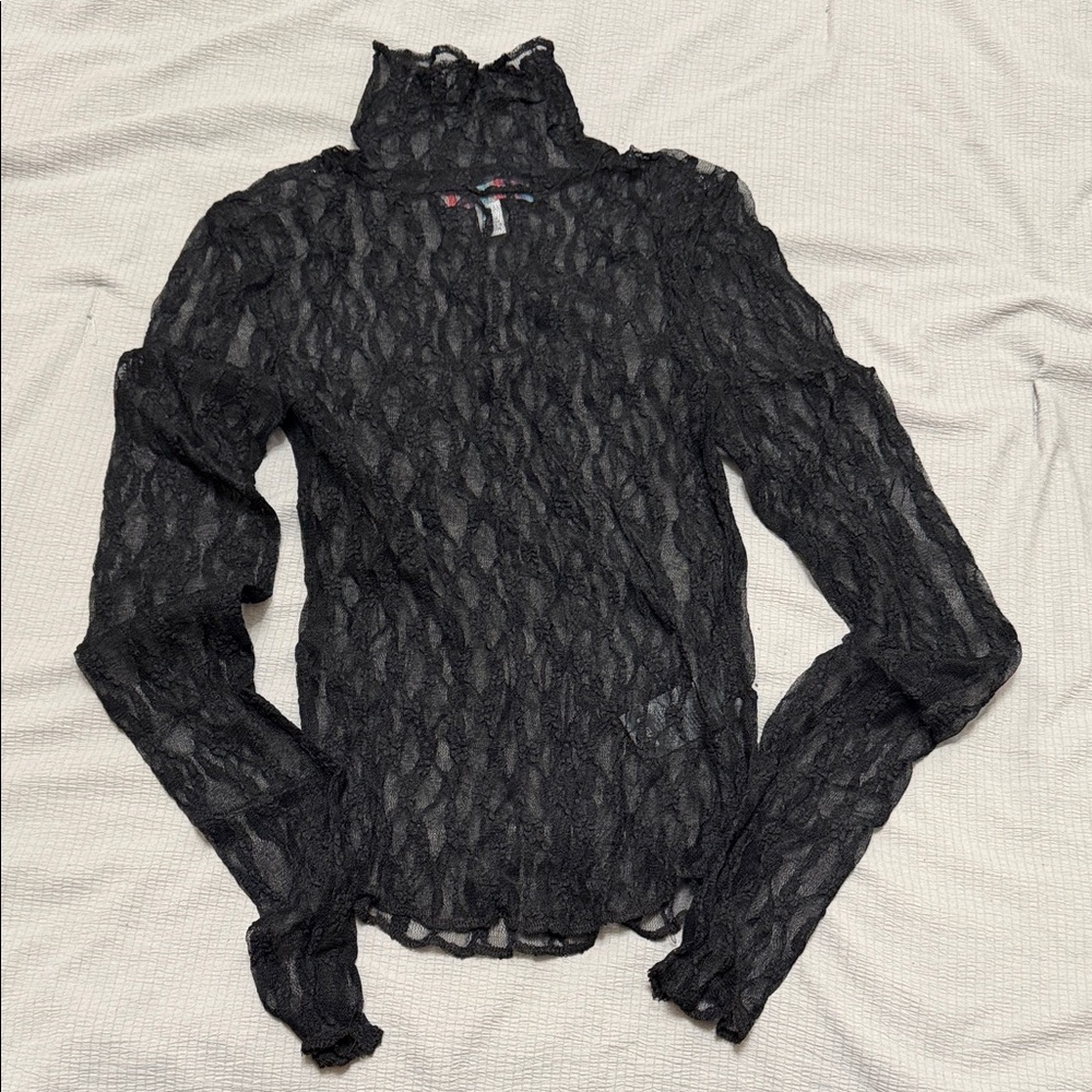 Urban Outfitters Black Lace Blouse